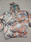 Adidas Originals Anorak Pullover Jacket Womens Large Multi Camo Half Zip Br6616