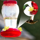 24pcs Hummingbird Feeders Replacement Flowers  Pet Bird Feeder Red yellow