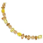 Swarovski Gema Necklace Mixed Cut  Yellow  Gold Finish