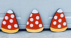 Halloween Candy Corn With Sparkles Wood Yard Art  Outdoor Lawn Decoration