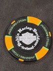 Dublin Hd   ireland  Black orange n Green   Inter nl Harley Davidson Poker Chip