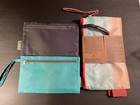 Norwex New 3 Pc Travel Bag Set   2 Enviro Cloth Zippered Pouch
