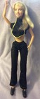 2000 Britney Spears With Gold Microphone Doll In Black Assemble Crop Top