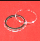  2  Airtite Coin Holder Capsules With Black Ring For 1 Oz Silver Round 39 Mm