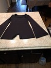 Fitness Fashioness Bodysuit  Bell Sleeves Black Sz Xxl Excellent Condition