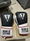 Title Boxing Gel World Bag Gloves Black 14 Oz New Without Box