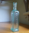 1870s W g currier s Cocoanut Cream For The Hair Scarce Paneled Hair Oil Bottle