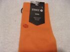 Nwt Stance Casual Quarter Height Socks  Men s L  9-13   Orange  Cotton Blend