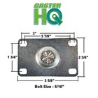 Rubbermaid Cart Casters - 5  Non-marking Wheel For 4400  4401  4500  4505  4525