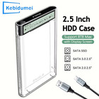 Usb3 2 Hdd Enclosure 2 5 Inch Hdd Ssd External Hard Drive Case With Display Scre