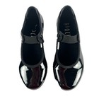 Bloch Girls Black Tap Shoes Size 10w Techno Tap  5h Button Strap Dance Recital