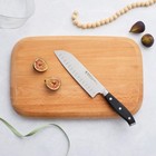 Henckels Forged Premio Hollow Edge Santoku Knife 7-inch Black Stainless Steel