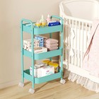 Rolling Utility Mental Cart For Bathroom  Kitchen  Crafts  Snacks  Makeup