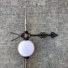 Antique Lightning Rod Weather Vane Cast Iron Victorian Vintage