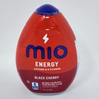 Mio Energy Black Cherry Liquid Water Enhancer Zero Sugar 1 62 Fl Oz  5 Pack 
