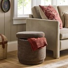 Swivel Storage Ottoman Brown - Threshold Designed With Studio Mcgee