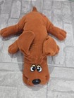 Tonka Large Pound Puppy Puppies 18    Brown Dog W  Collar Plush Stuffed 1985 Vtg