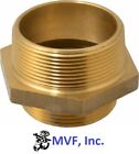 2-1 2  Male Nst X 2  Male Npt Hex Adapter Brass Hydrant Fire Hose 2414665