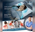 Nuzzle Cooling Adjustable Pillow For Side Queen Size  set Of 2   White
