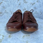 Born Mens Size 12m Shoes Brown White Leather Lace Up Comfort Casual Sneakers
