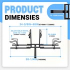 Heavy Duty 2-bike Bicycle Hitch Mount Carrier Receiver Platform Rack Truck Suv