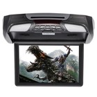 12 1  Car Flip Down Overhead Roof Mounted Monitor Dvd Player Wide Screen Black