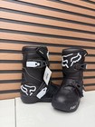 Fox Racing Comp Kids Motocross Boots Black   White - Size K10