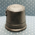 Vtg Cayman Islands Souvenir Rawcliffe 85  Signed Pewter Thimble W  Sea Turtle