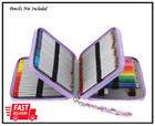 Colored Pencil Case- 120 Slots Pencil Holder Pen Bag Large Capacity Pencil Or   