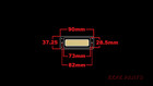 Gold Foil Guitar Pickup 60 s Silvertone Harmony Kay Teisco Style  b   Ezpz Parts