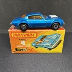 Matchbox S f No   4-c Pontiac Firebird Htf Dark Blue Body Mib