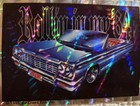 Lowrider--olaes--new--vintage  1995  Prismatic Vending Machine Sticker   1332 x