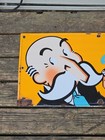 Vintage Original Model Smoking Tobacco  Dealer Porcelain Sign 34  X 11 1 4 