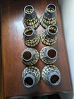 Vintage Tiffany Style Stained Glass Lamp Shades Lot Of 8