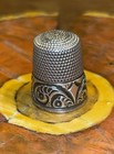 Antique Victorian Simon Brothers Sterling Silver  10 Sewing Thimble