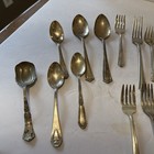 Vintage Mixed Silverplate Flatware Lot  1847 Rogers Bros Community Plate  