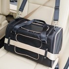Gen 7 Buckle In Car Safety Seat And Shoulder Carrier Dogs Cats Black Up To 15lbs