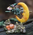 Wee Forest Folk Halloween Figurine M-647 - Moonlight Flight