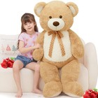 Giant 47  Teddy Bear Stuffed Animal big Classic Teddy Bear Plush Toy Apricot