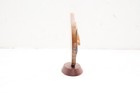 Vtg Northwest Coast  moon  Carved Wooden Mask Totem Figure Abalone Inlay 3 5 