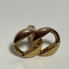 Swank Gold Tone Cufflinks And Tie Bar Set