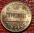 1960-d Lincoln Memorial Cent Bu Red Upgrade Coin From Obw Roll Penny Collection
