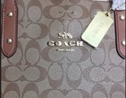 Coach Signature City Zip Tote Bag F76636 Brown black