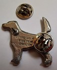 English Setter Tail Back Dog Fine Pewter Pin Jewelry Art Usa Made