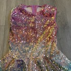 Weissman Neon Lights Ombr   Rainbow Sequins Skater Dance Dress Costume Child   s L