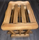 Vtg Wood Nursery Glider Ottoman Footstool Baby Rocker Gliding Stool Canada