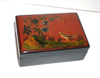 Russian Ussr Soviet Lacquer Hand Painted Trinket Box
