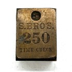 Antique Printing Letterpress Printers Block Cut S Bros  Time Check