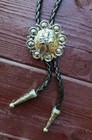 Silver Cross Shyne Christian Farmer Farm Cowboy Western Bolotie Bolo Tie