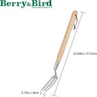 Berry bird Gardening Hand Fork 22 6   Long Handle Weed Fork For Digging Planting